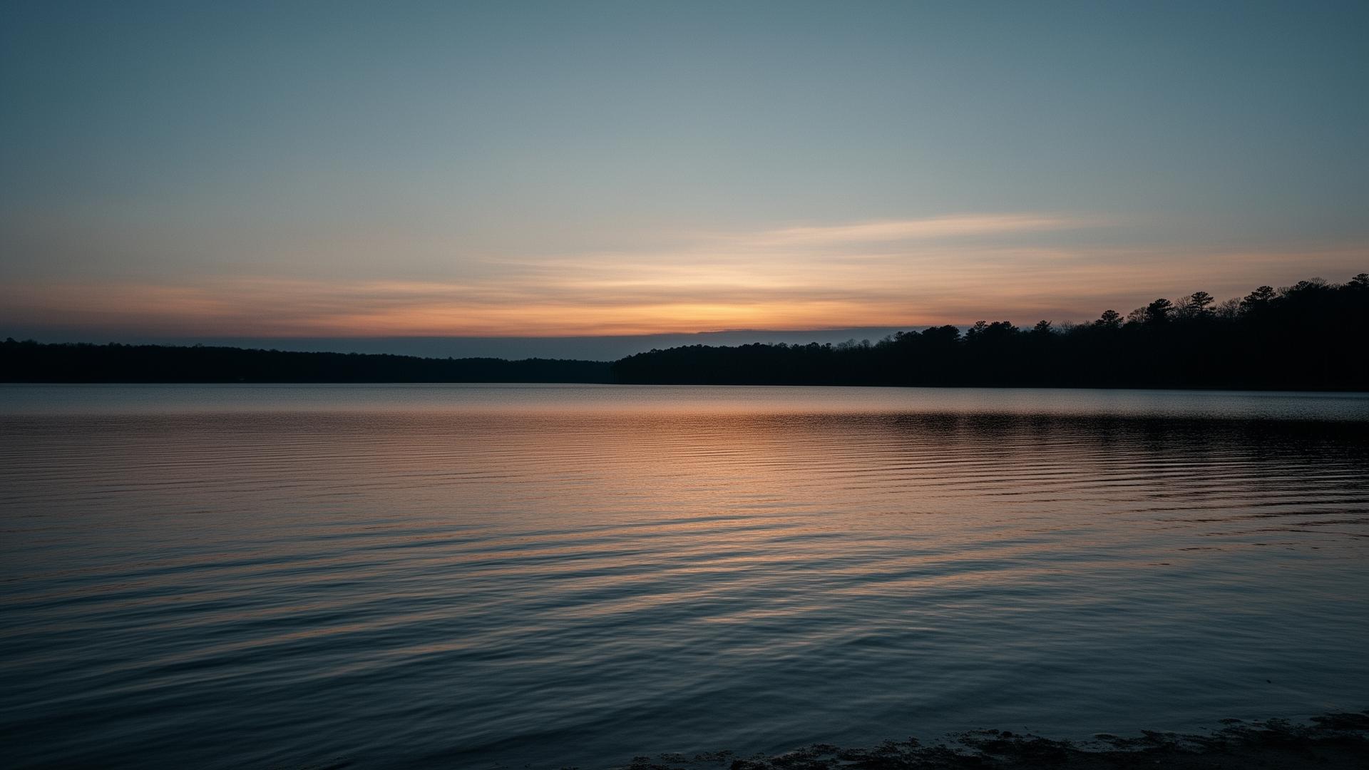 Twilight over Kemps Lake